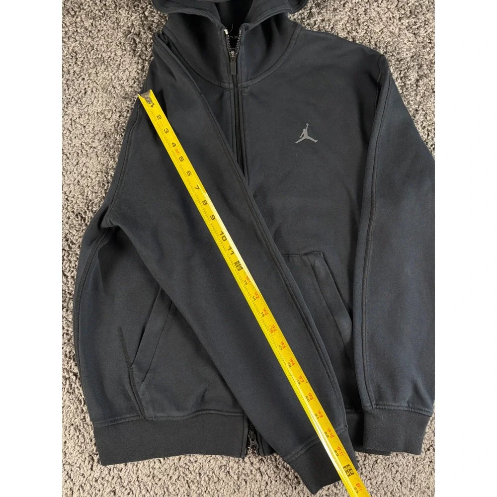 Jordan Sport Dri-FIT Full Zip Hoodie Black Mens Small Jumpman Sweatshirt